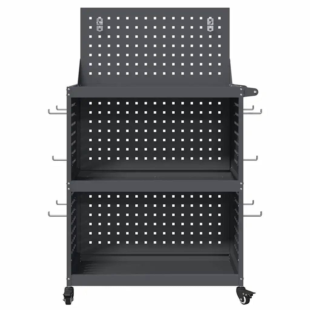 Carrello per Attrezzi con ruota Antracite 65 x 35 x 111 cm 874555