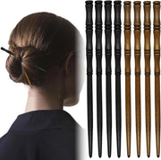 Spille per capelli - 8 pezzi a forma di bambù per donne con chiodi in legno