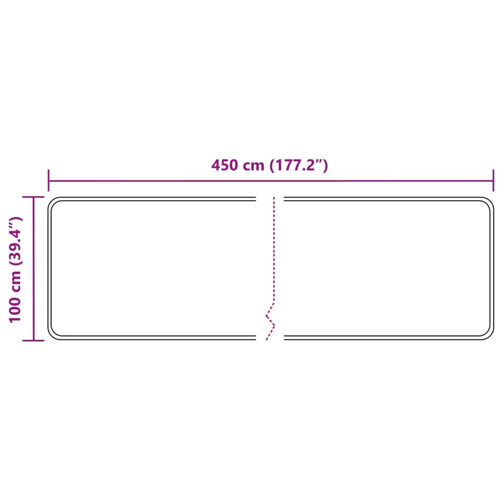 Runner Tappeto MARSA Verde Foresta 100 x 450 cm 42023154