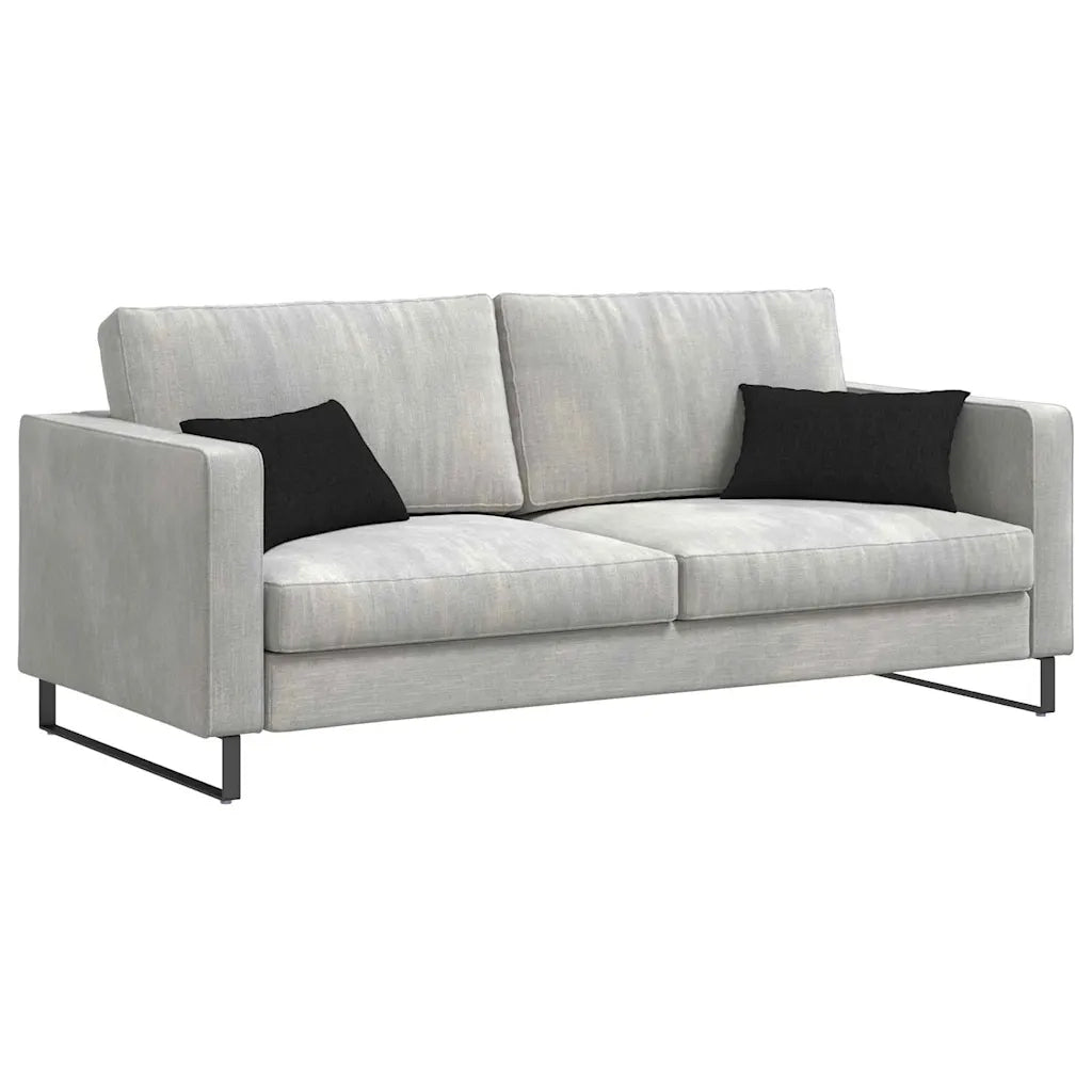 Cuscini da Divano 2 pcs Nero 50 x 30 cm Tessuto 42013612