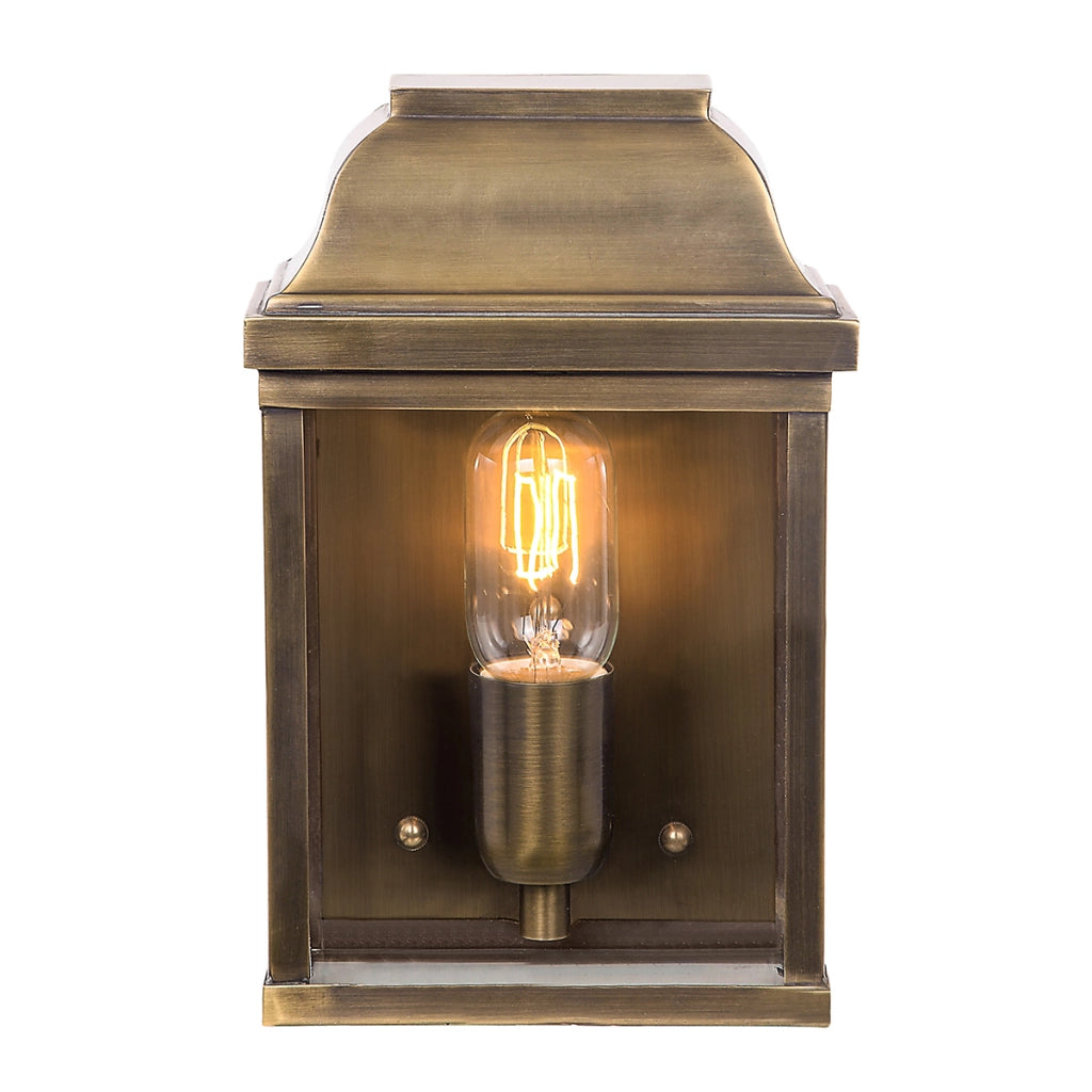 Applique esterno Victoria ottone anticato E27 IP44 Elstead