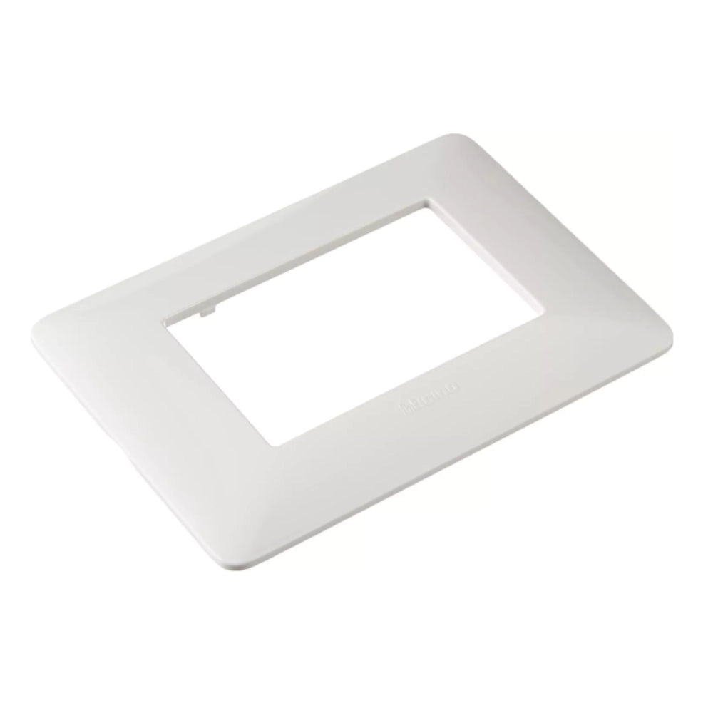 Bticino matixgo placca 3 moduli in tecnopolimero resistente per impianti elettrici *** colore bianco, confezione 1