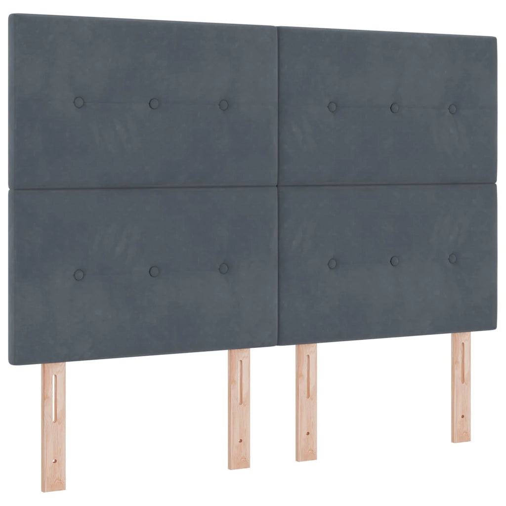 Letto con contenitore LED e materasso Grigio Scuro 160 x 200 cm 3460141