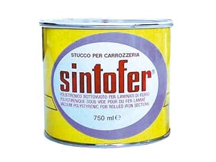 SINTOFER STUCCO PER METALLO IN BARATTOLO- - ml.750 grigio - 2 pezzi SINTOLIT