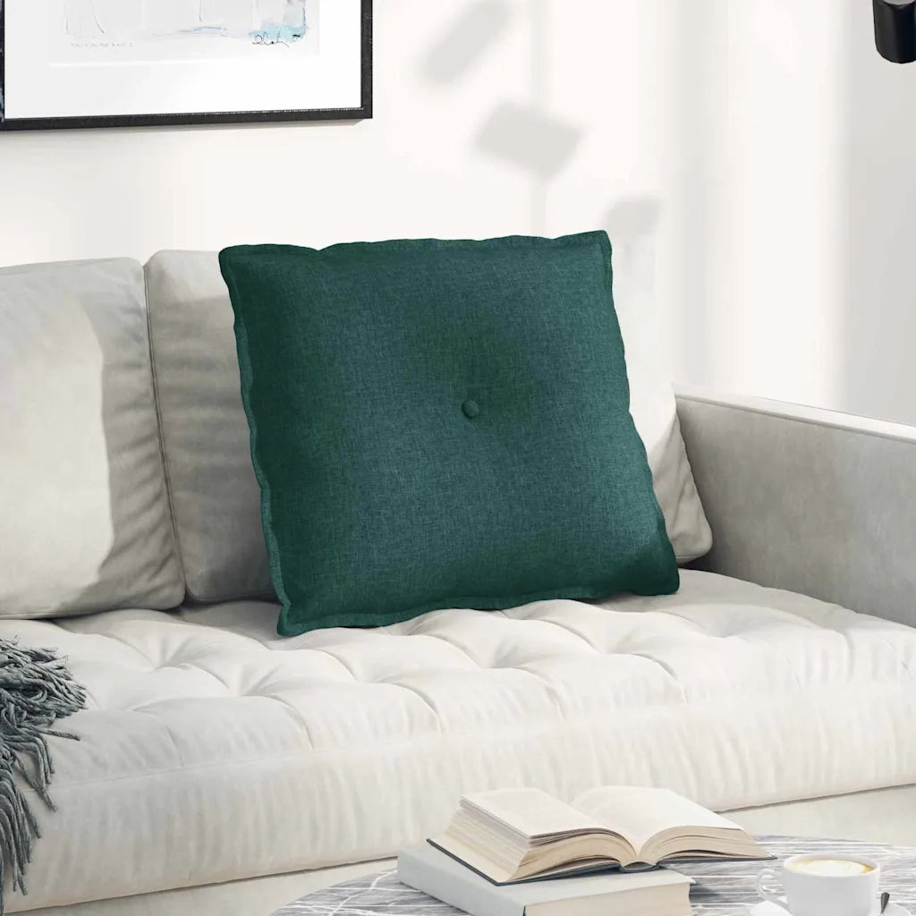Cuscino per Schiena Verde Scuro 60 x 19 x 50 cm Tessuto 42014663