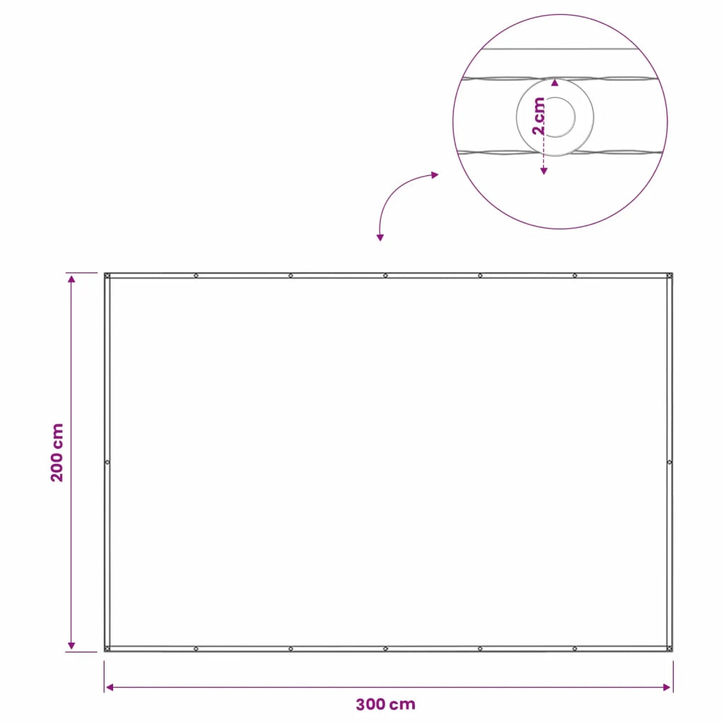 Schermo di Privacy per Balcone-Pannello per privacy 200 x 300 cm 143514