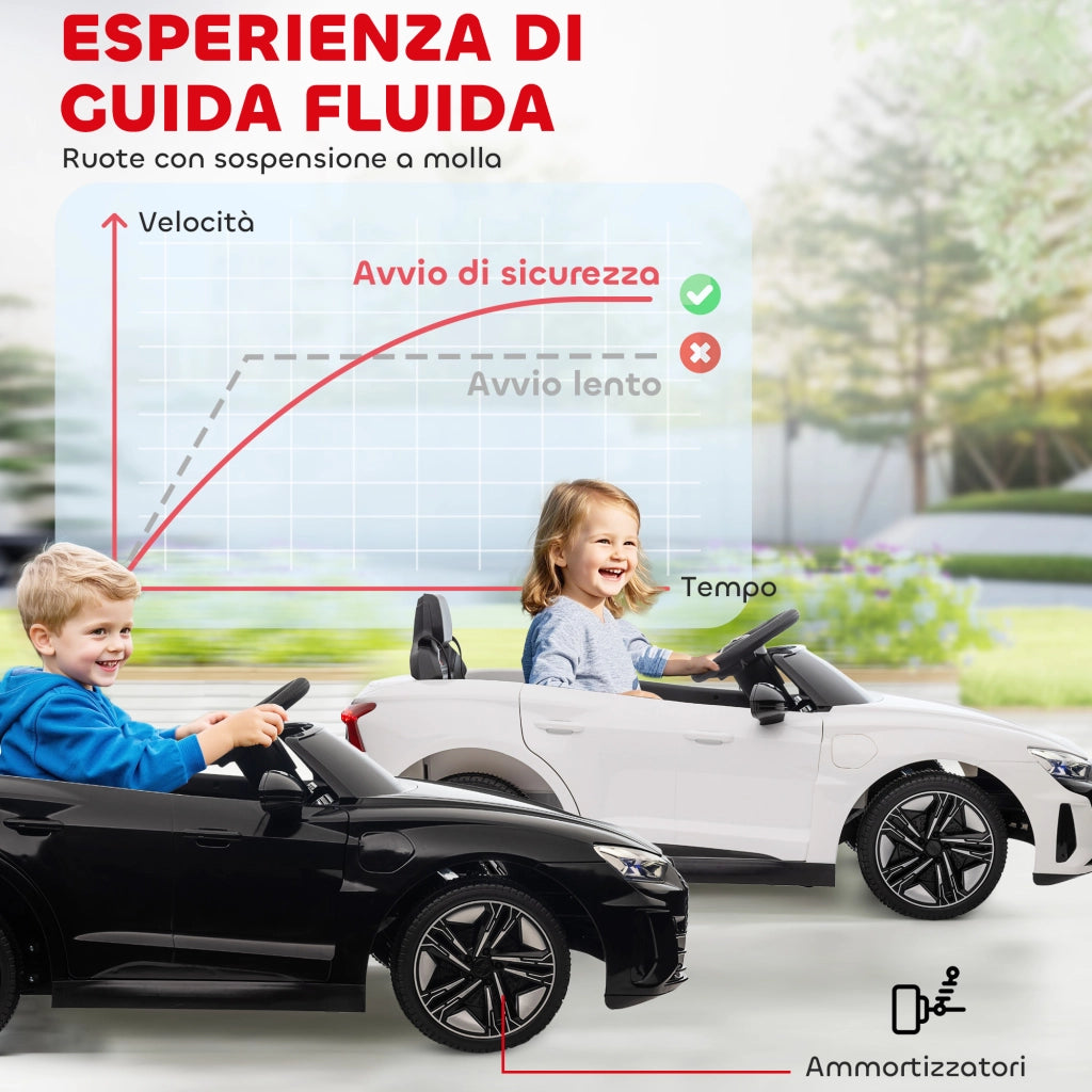 Auto Bambini Telecomando ¨C Minimal ¨C Bianco e Nero 103x58x41 cm