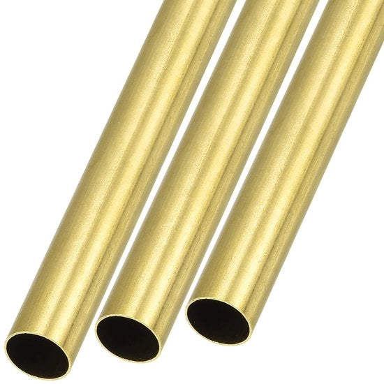 Tubazione in rame 10 mm AD x 0,25 mm D x 300 mm L - 3 pezzi - Slangen - Arredamento - Macchina - Fai da te - Tubo metallico
