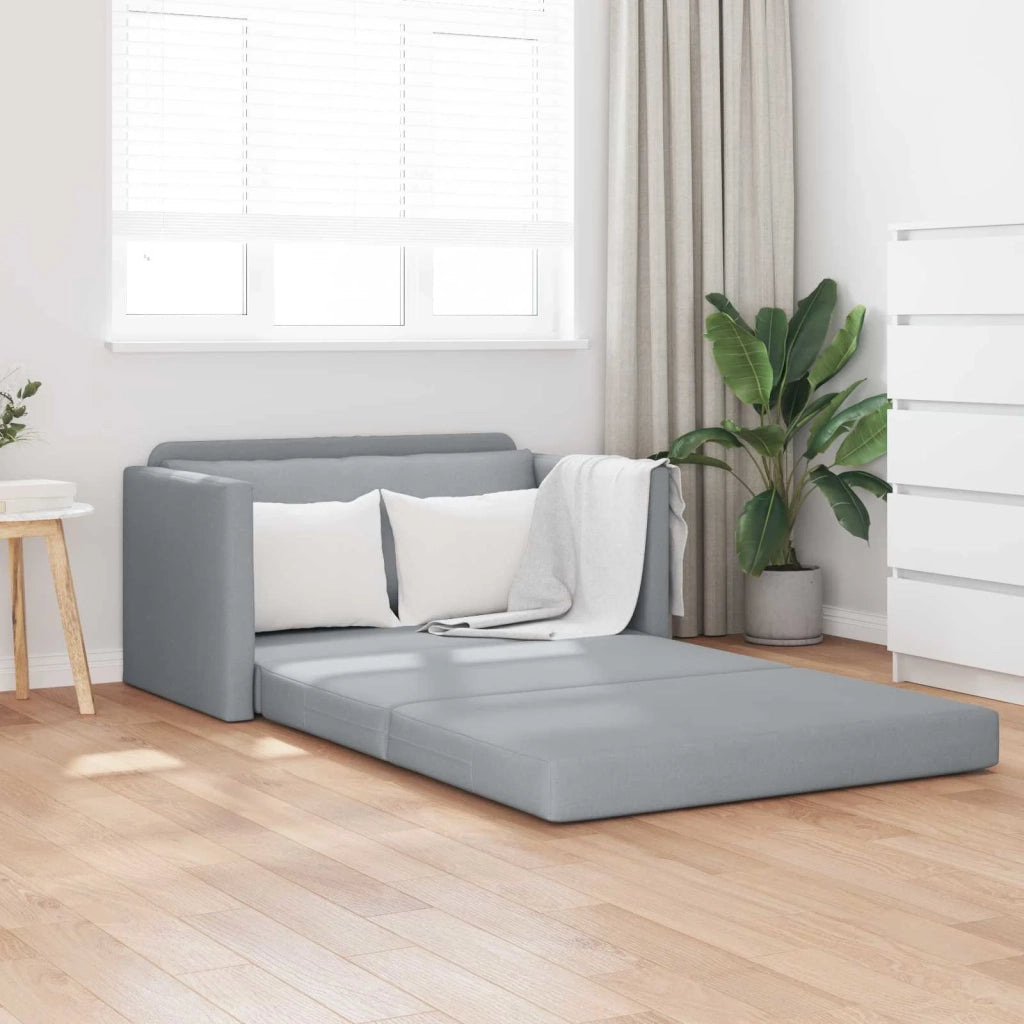 Divano letto | Sof¨¤ letto | Letto singolo 110cm Grigio chiaro Tessuto
