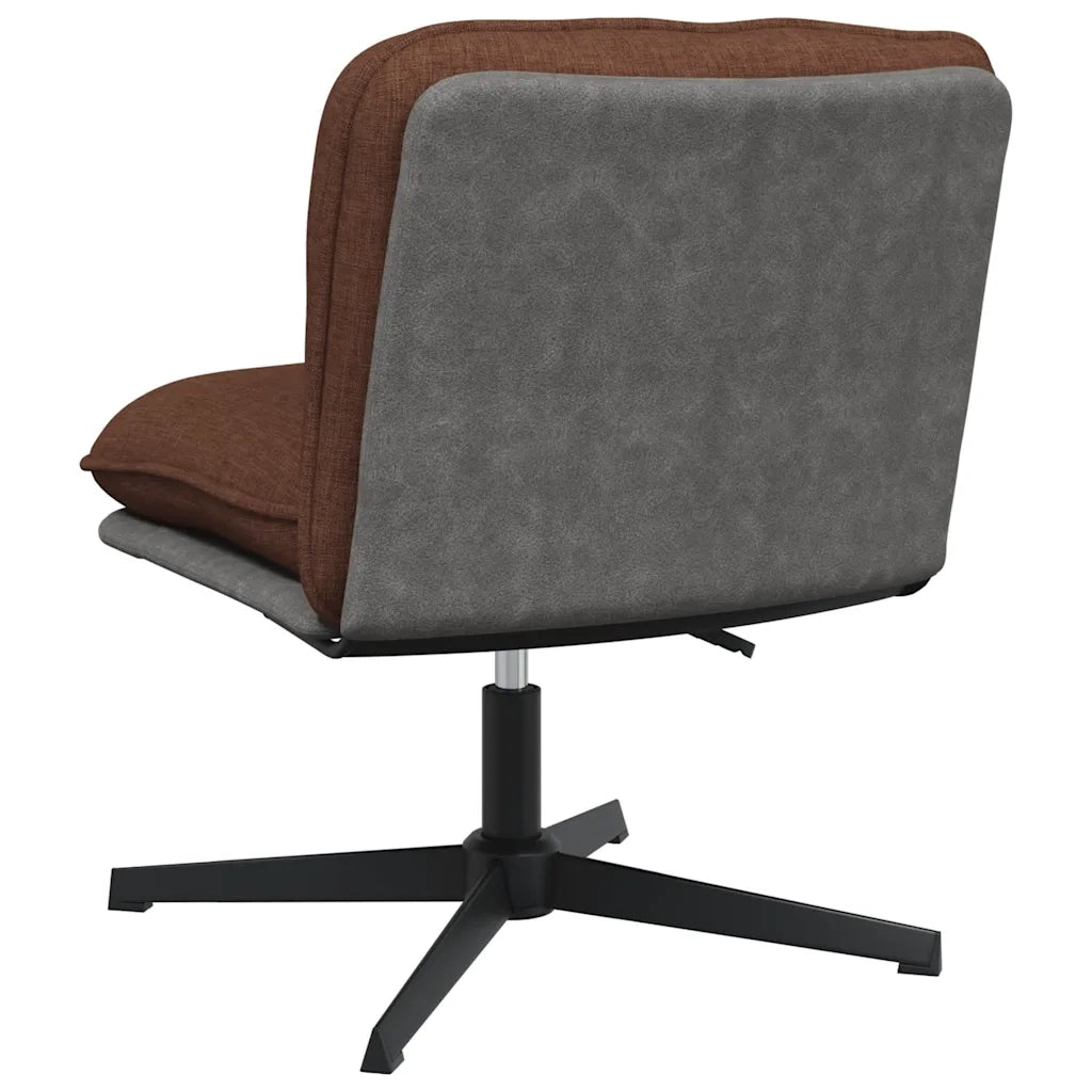 Sedia Girevole da Ufficio Marrone in Tessuto 4105392
