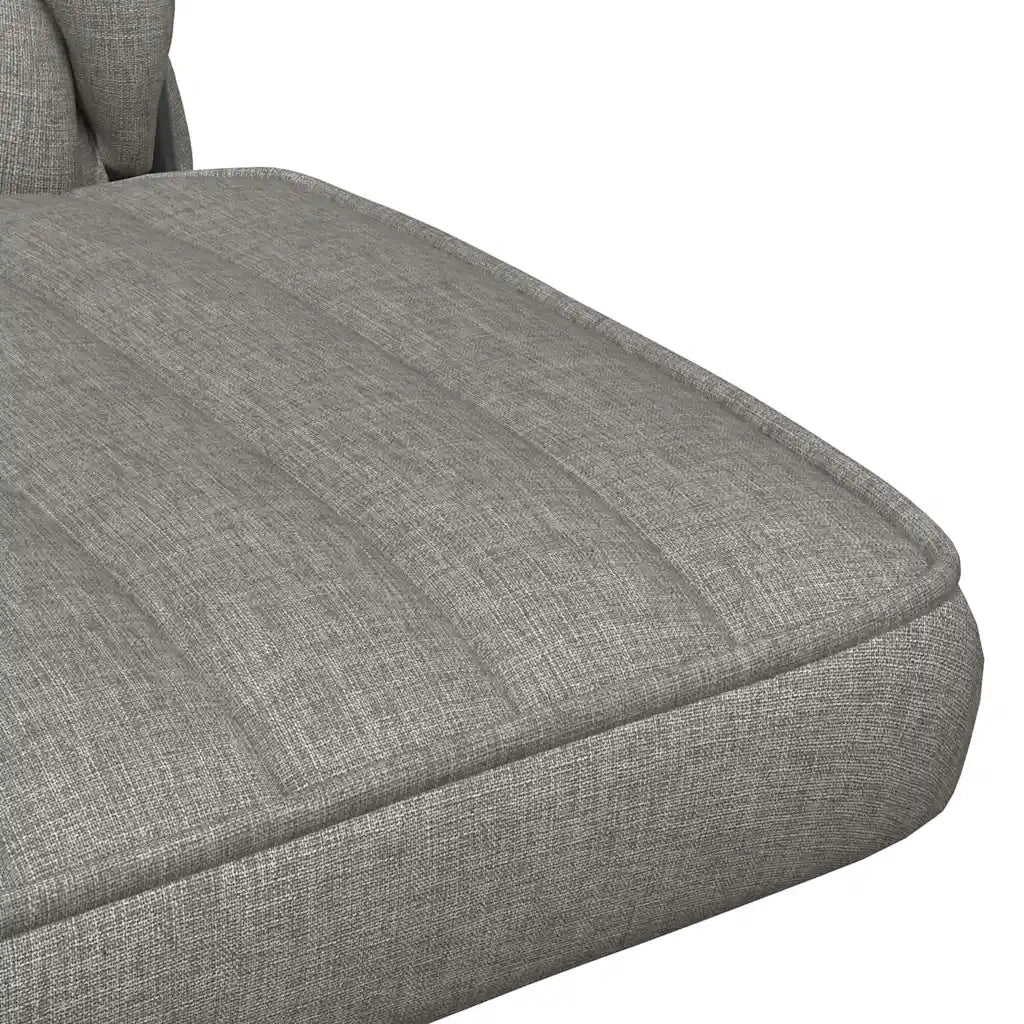 Sedia da Ufficio Girevole Grigio Chiaro in Tessuto 4105401