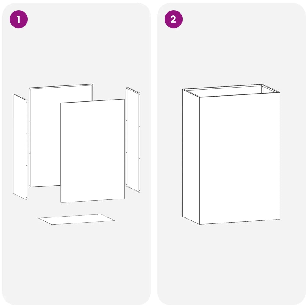 Vaso da giardino Argento 50 x 40 x 75 cm Acciaio Inox 8005674