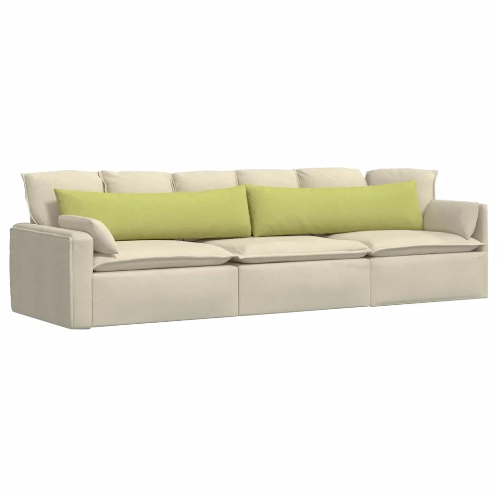 Cuscini da Divano 2 pcs Verde chiaro 145 x 40 cm Tessuto 42013835
