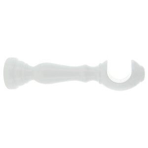 SUPPORTO LEGNO PER BASTONE BIANCO 25 CM 2 PZ- 1,0 coppie
