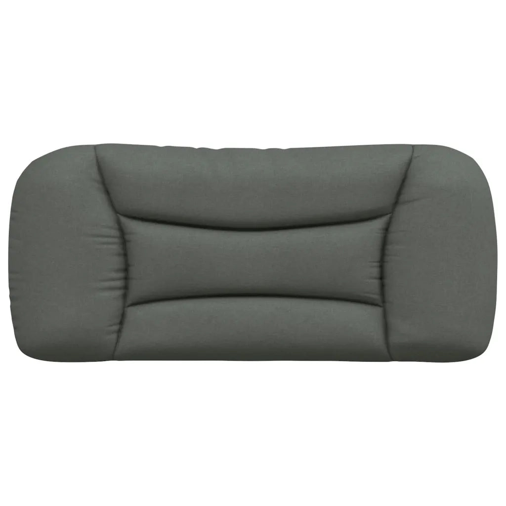 Cuscino Testiera Hvar Grigio Scuro 90 cm in Tessuto 374538