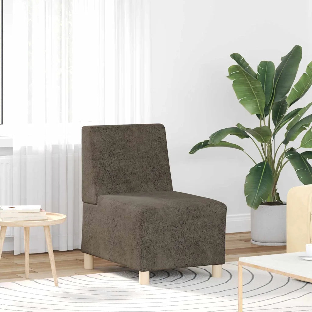 Unità di Divano Modulare Senza Braccioli 2 pcs Grigio scuro 3399790