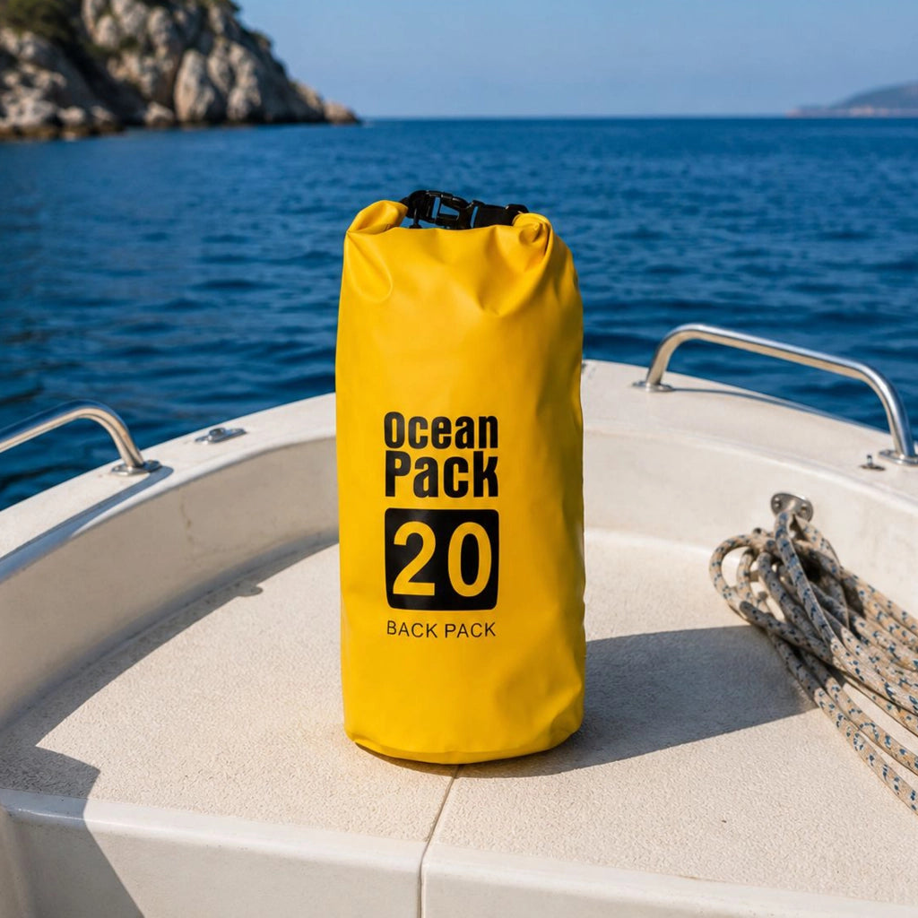Semiha, Borsa Impermeabile Capacità 20 lt, Giallo
