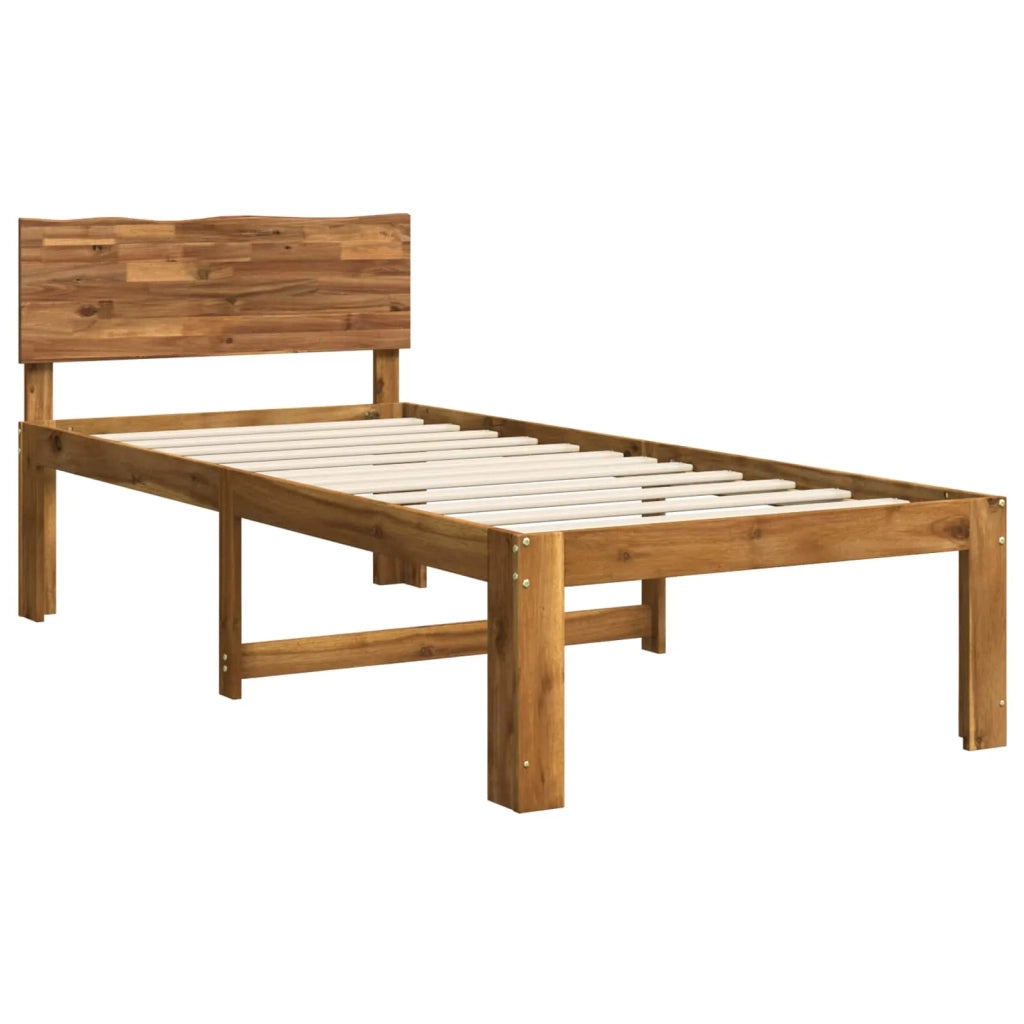 Letto Singolo con Testiera ROSTOCK Naturale 90 x 200 cm 903456
