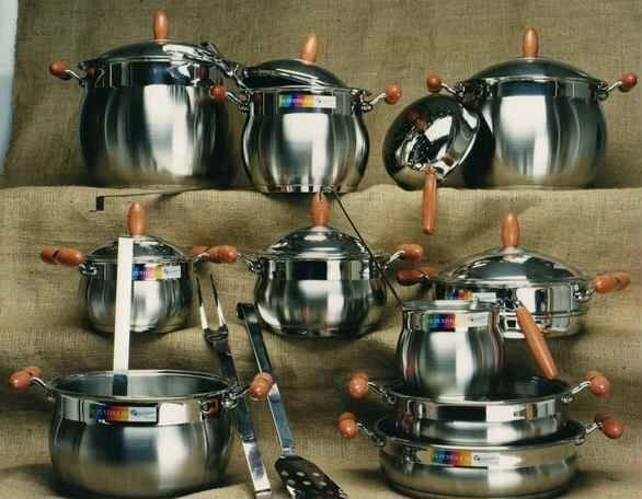 Batteria di Pentole in acciaio inox Silvia 30 pezzi Giorinox