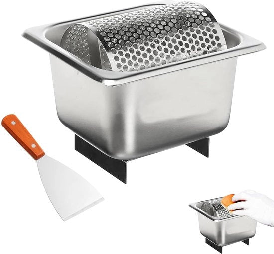 Rolle per Burro con Rotazione Standard - Ruote per Burro in Acciaio Inossidabile - Distribuzione Rotativa - Facile da Pulire - Riciclabile - Ideale per Casa e Ristorante