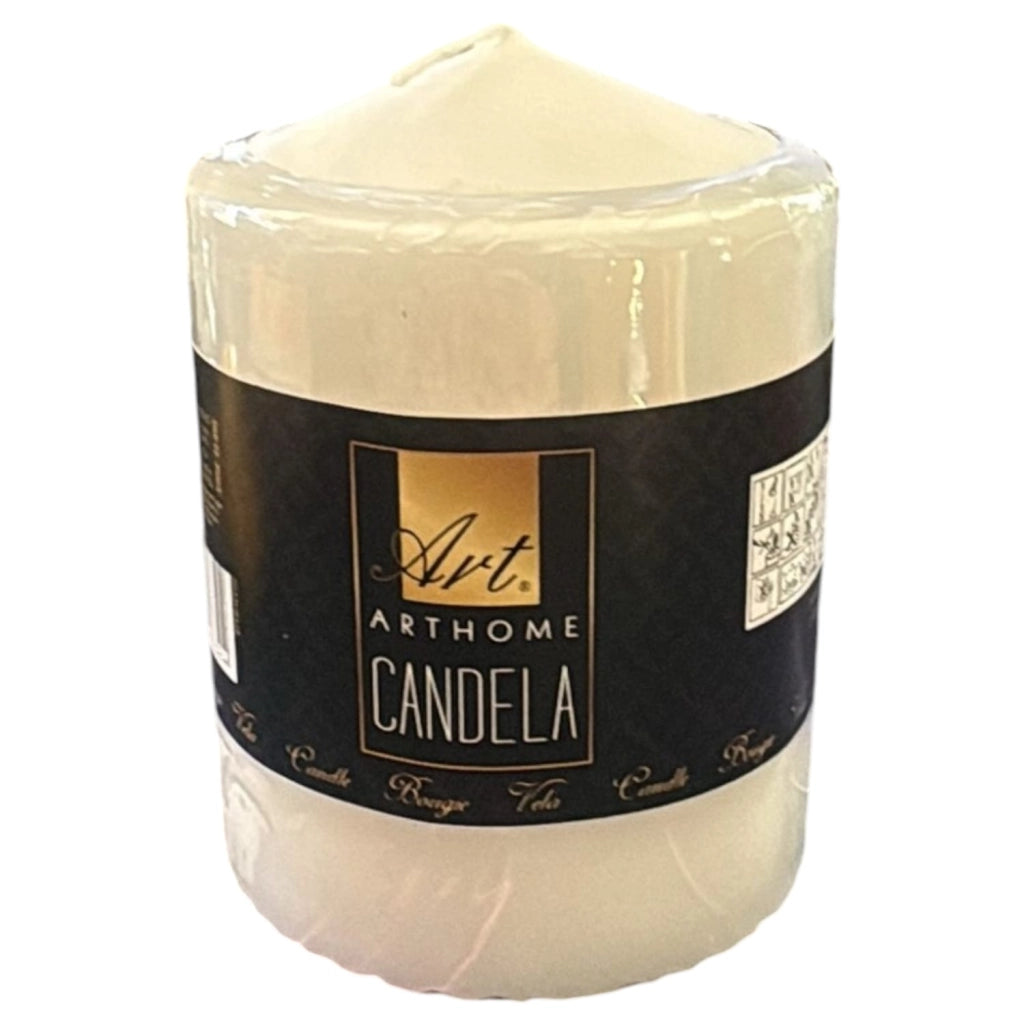 CANDELA CILINDRICA 10X7.5CM BIANCA
