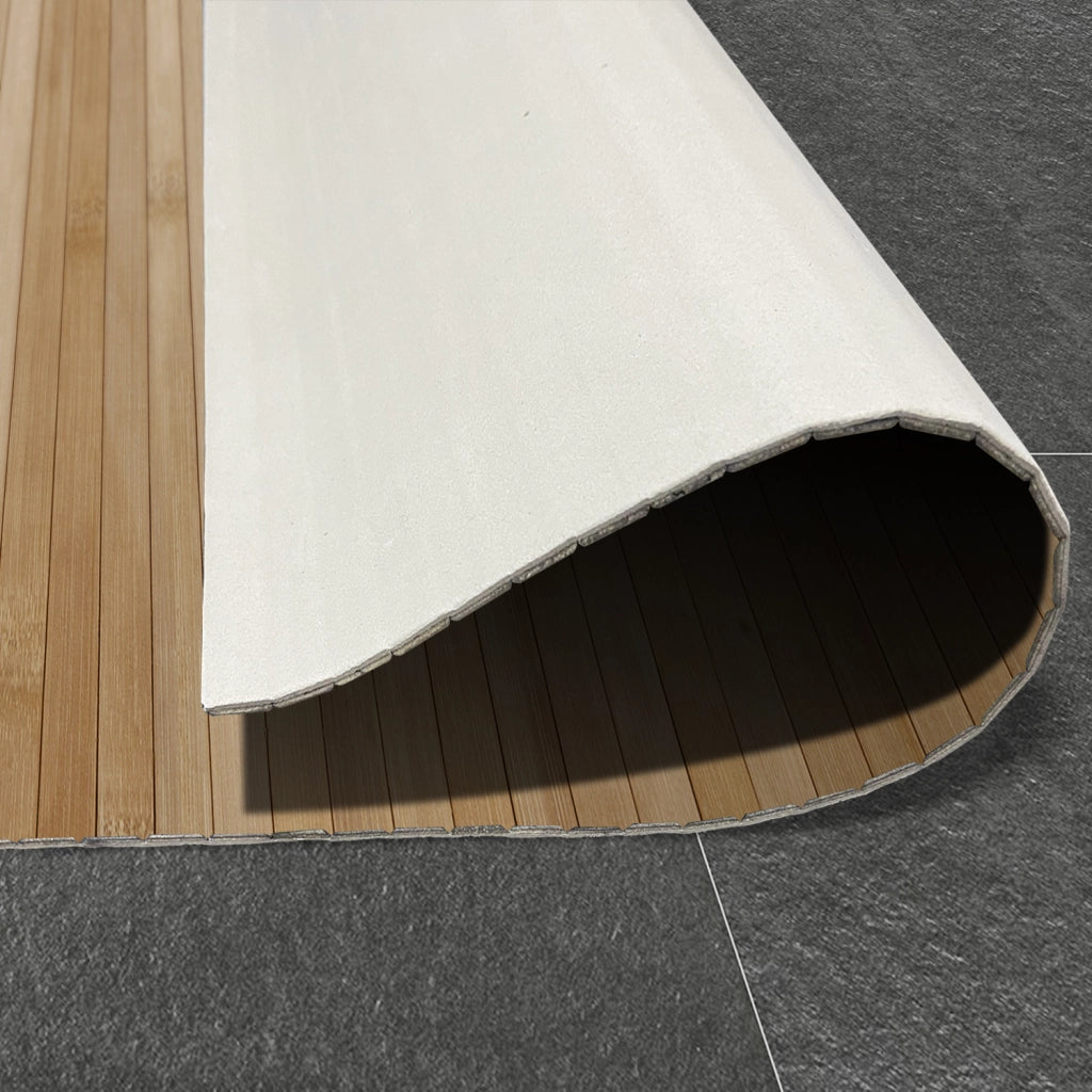 Tappeto vinilico di alta qualità marrone chiaro 50x140