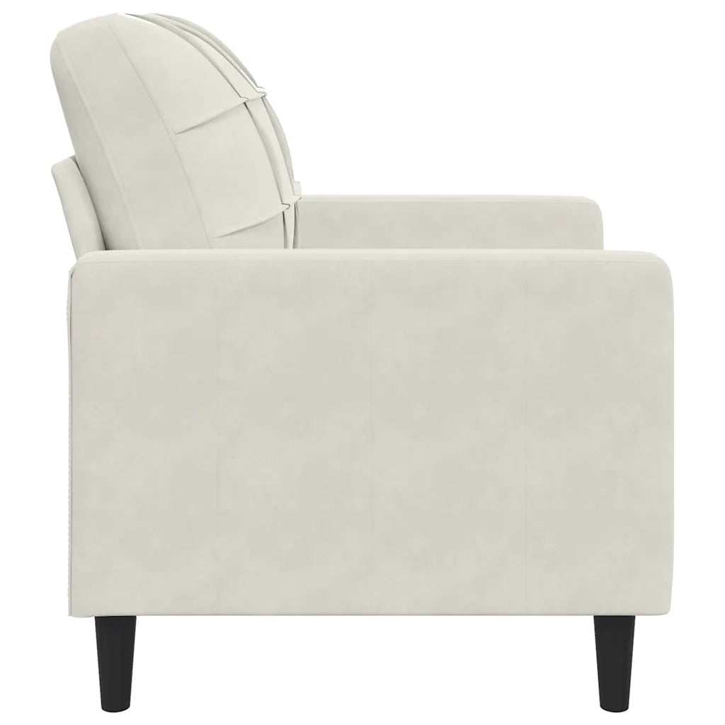 Poltrona | Sedia Relax Crema 60 cm Velluto