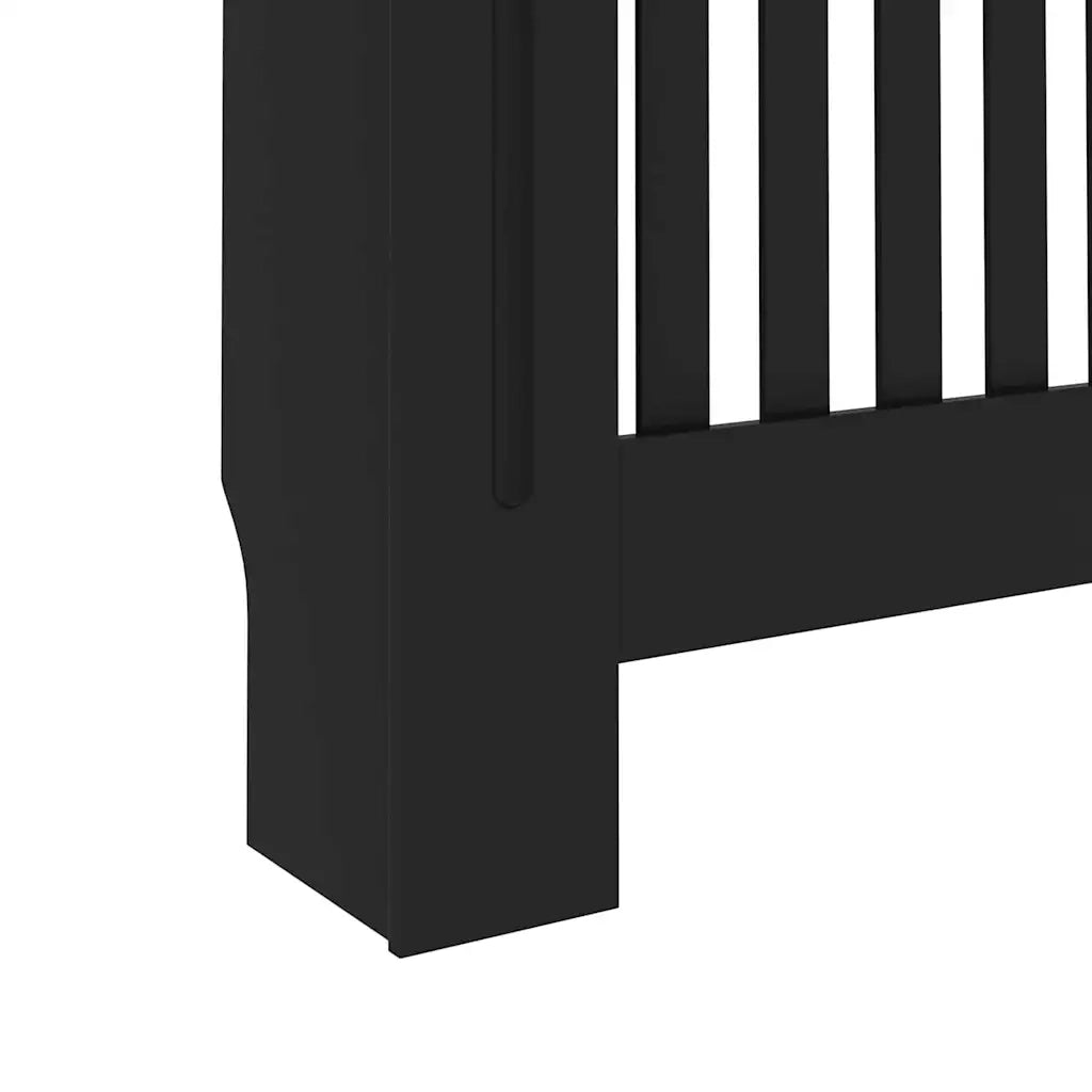 Copertura per radiatori 2 pcs Nero 112 x 19 x 81,5cm 3403229