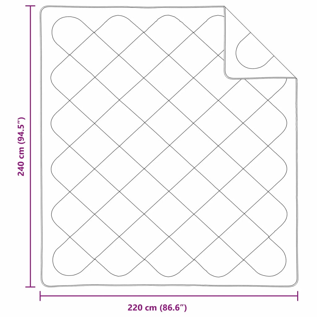Piumone con cuscino 3 pcs Bianco Microfibra 3377382