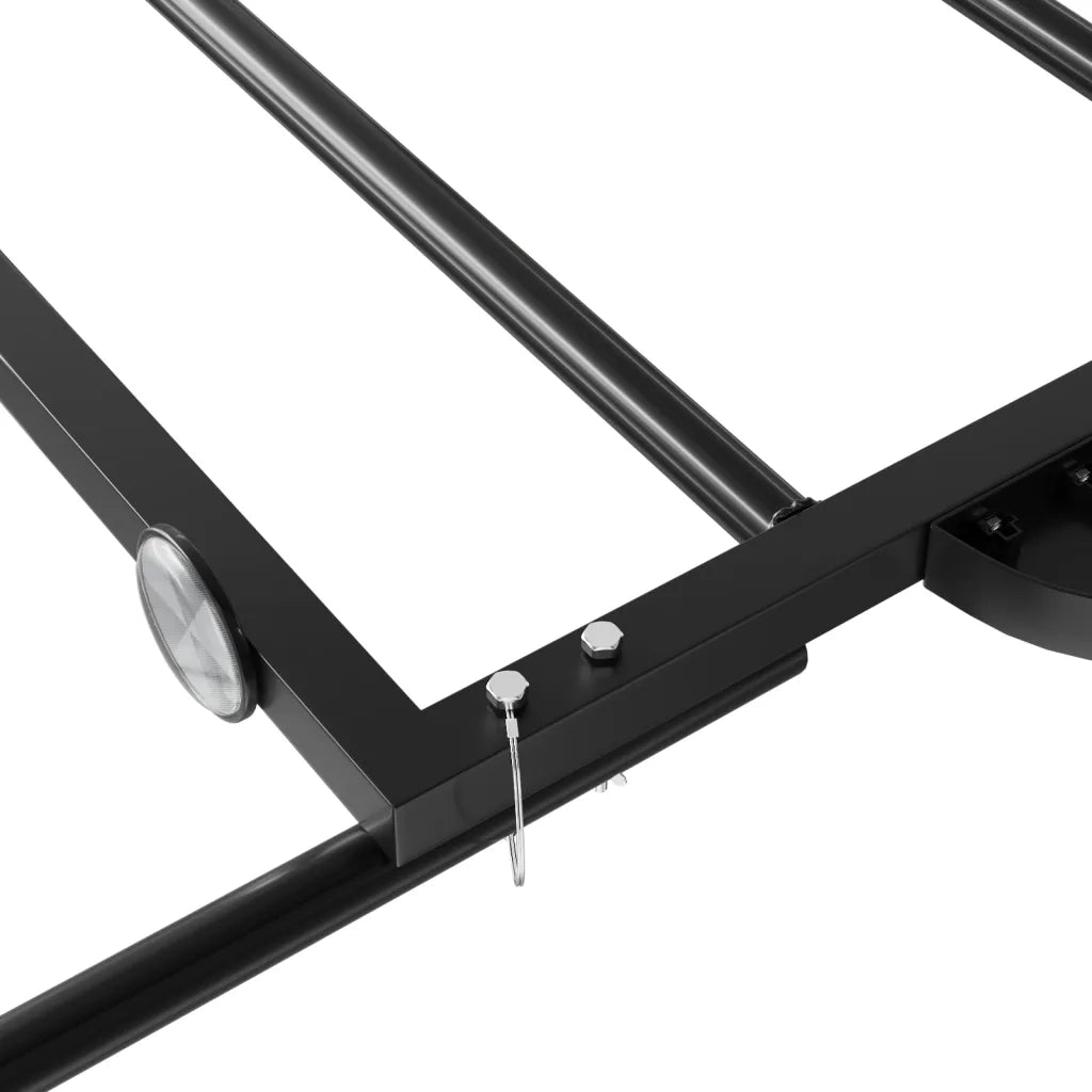 Rimorchio da Bici Nero 135x68x37 cm in Ferro CFW2782012