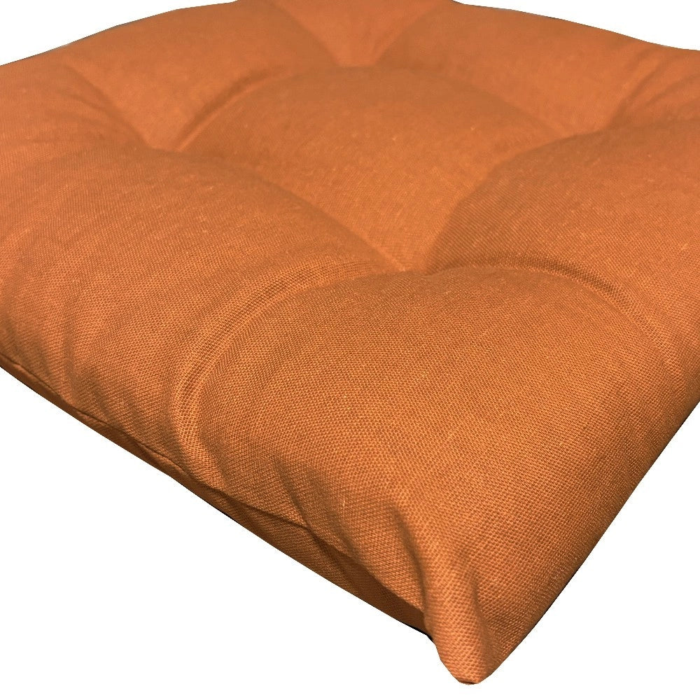 Set 4 Cuscini Sedia Cotone Morbidi Imbottiti Universali Coprisedia Eleganti Marrone