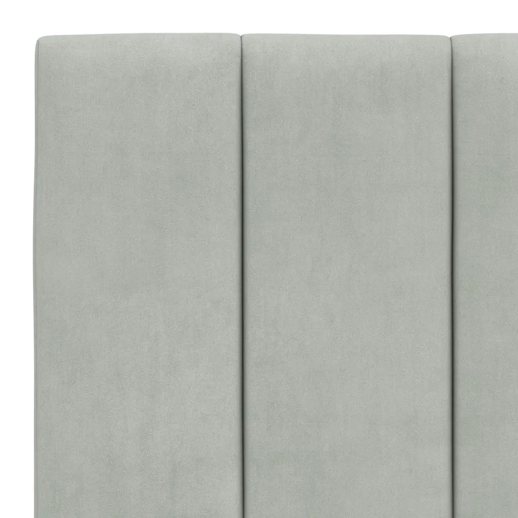 Cuscino Testiera Hanko Grigio Chiaro 180 cm in Velluto 374681