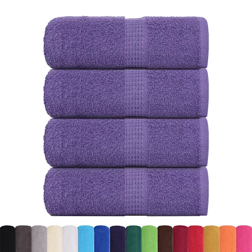 Asciugamani FROGN 4 pz | Teli per bagno Viola 30x30 cm 360 g/m2