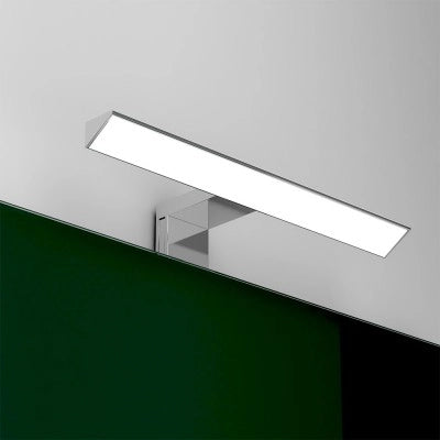 Lampada LED 30 cm triangolare con luce fredda e doppia installazione