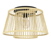 Plafoniera Vintage Hykeham Acciaio Nero 1 Luce E27