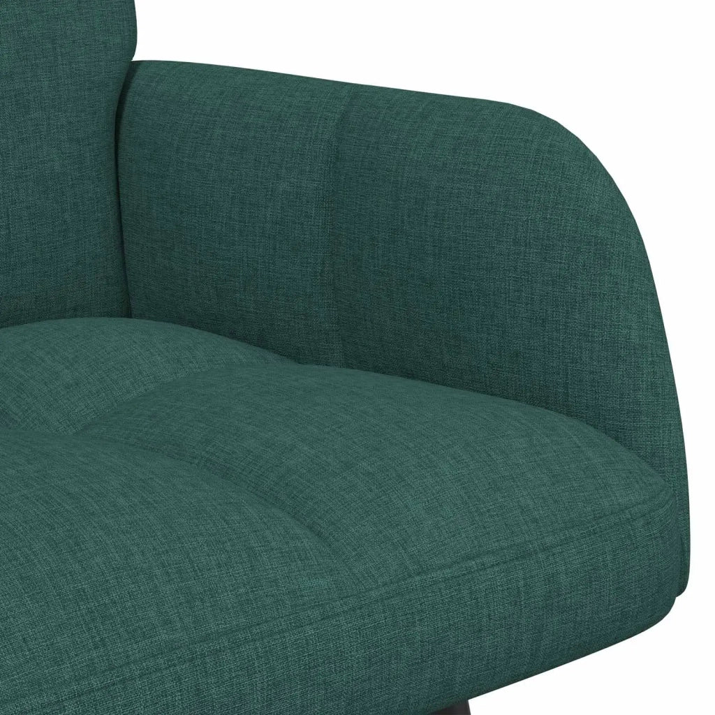 Sofa a Due Posti Verde Scuro 115 x 61 x 87 cm Tessuto 42028934