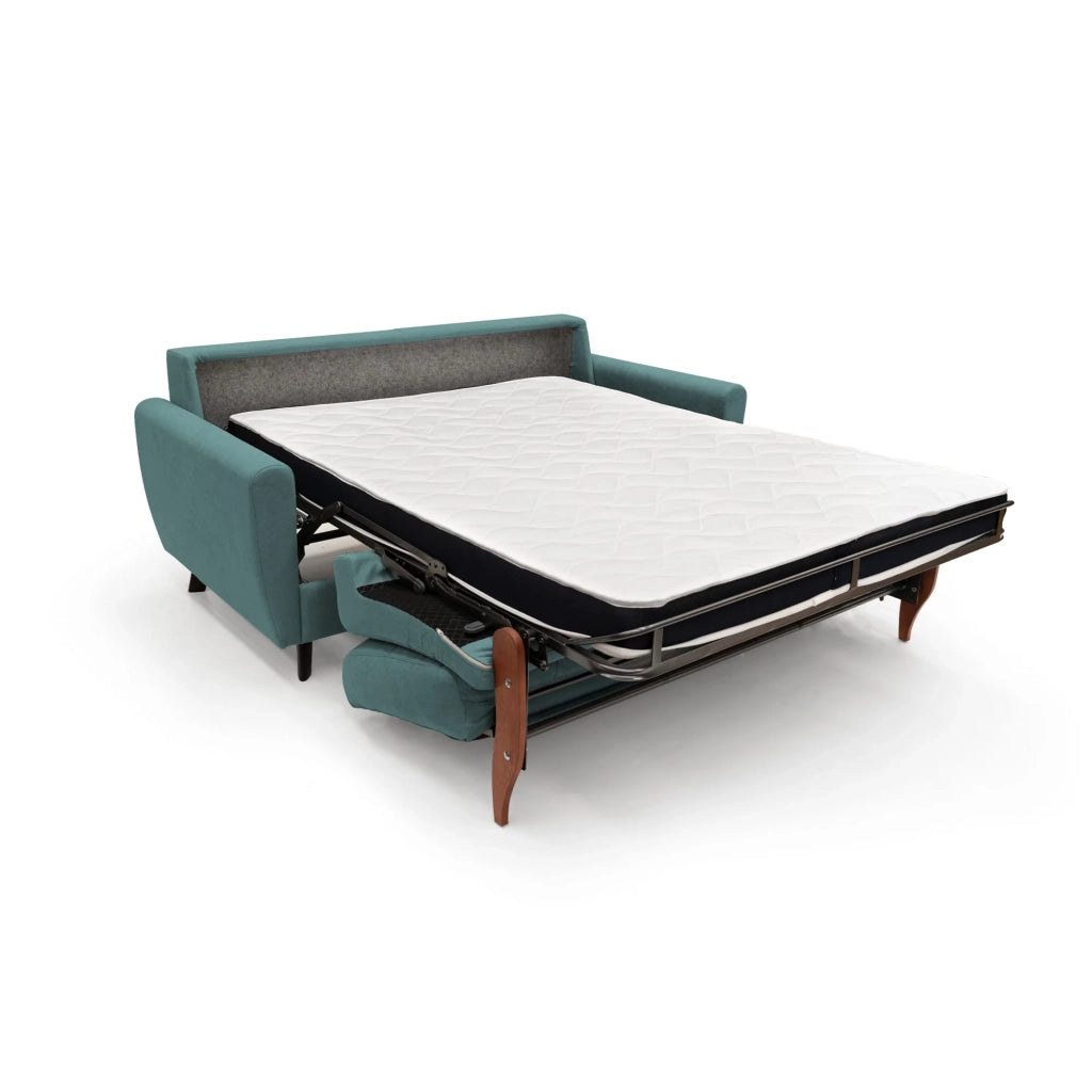 Callisto Divano letto matrimoniale 168 cm petrolio