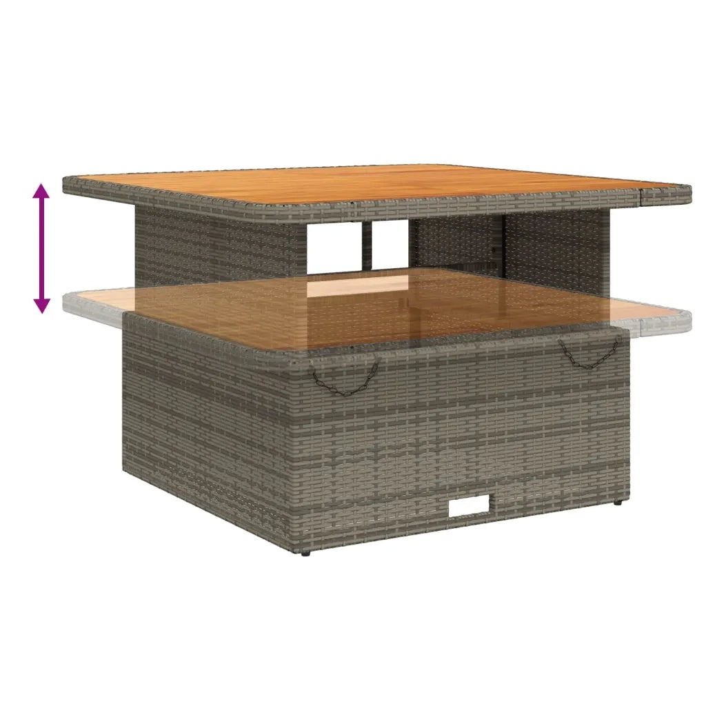 vidaXL Set Divani da Giardino 5 pz con Cuscini in Polyrattan Grigio