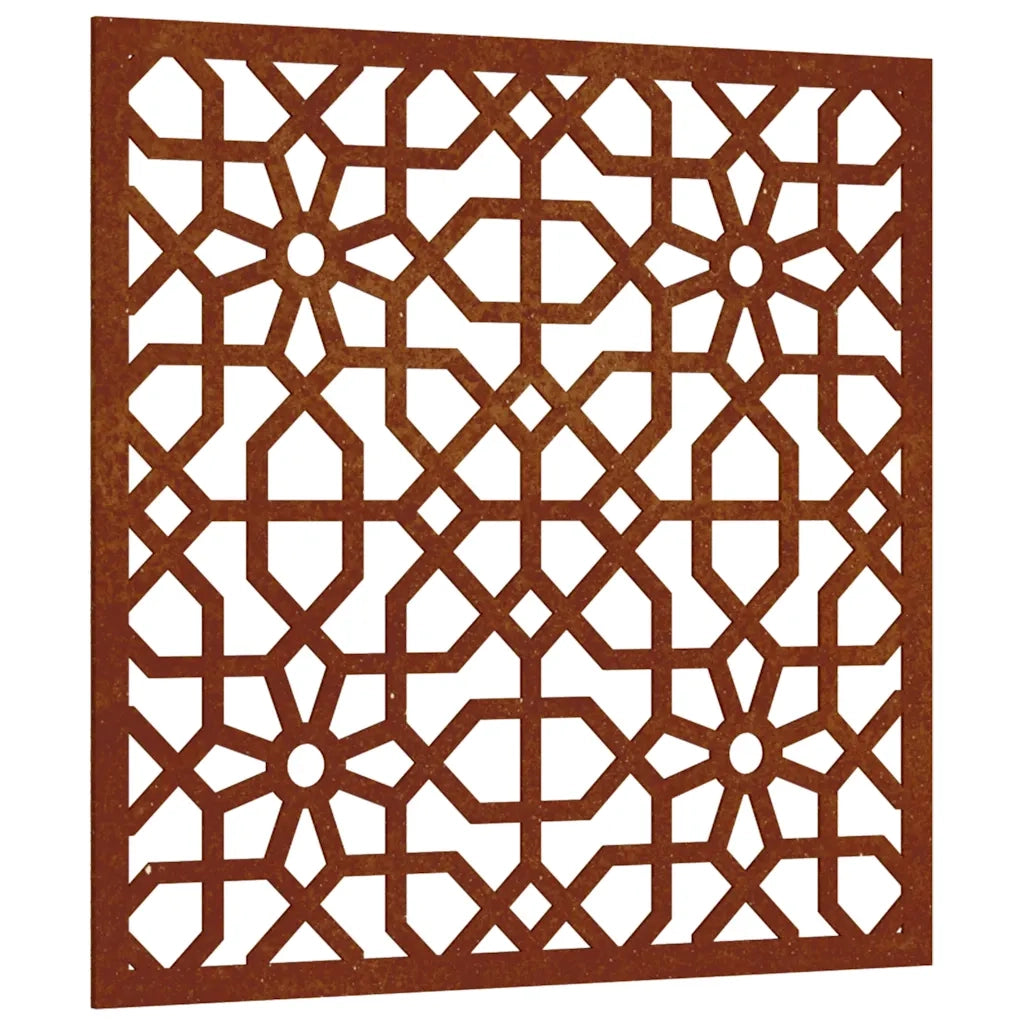 Decorazione Muro da Giardino 55x55 cm Moresco Acciaio Cortencod mxl 130513
