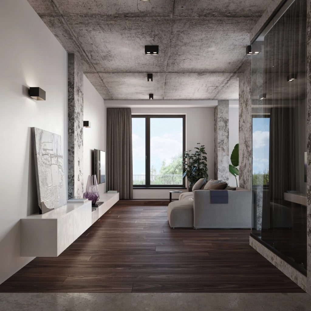 Lampada da soffitto QUAD nero