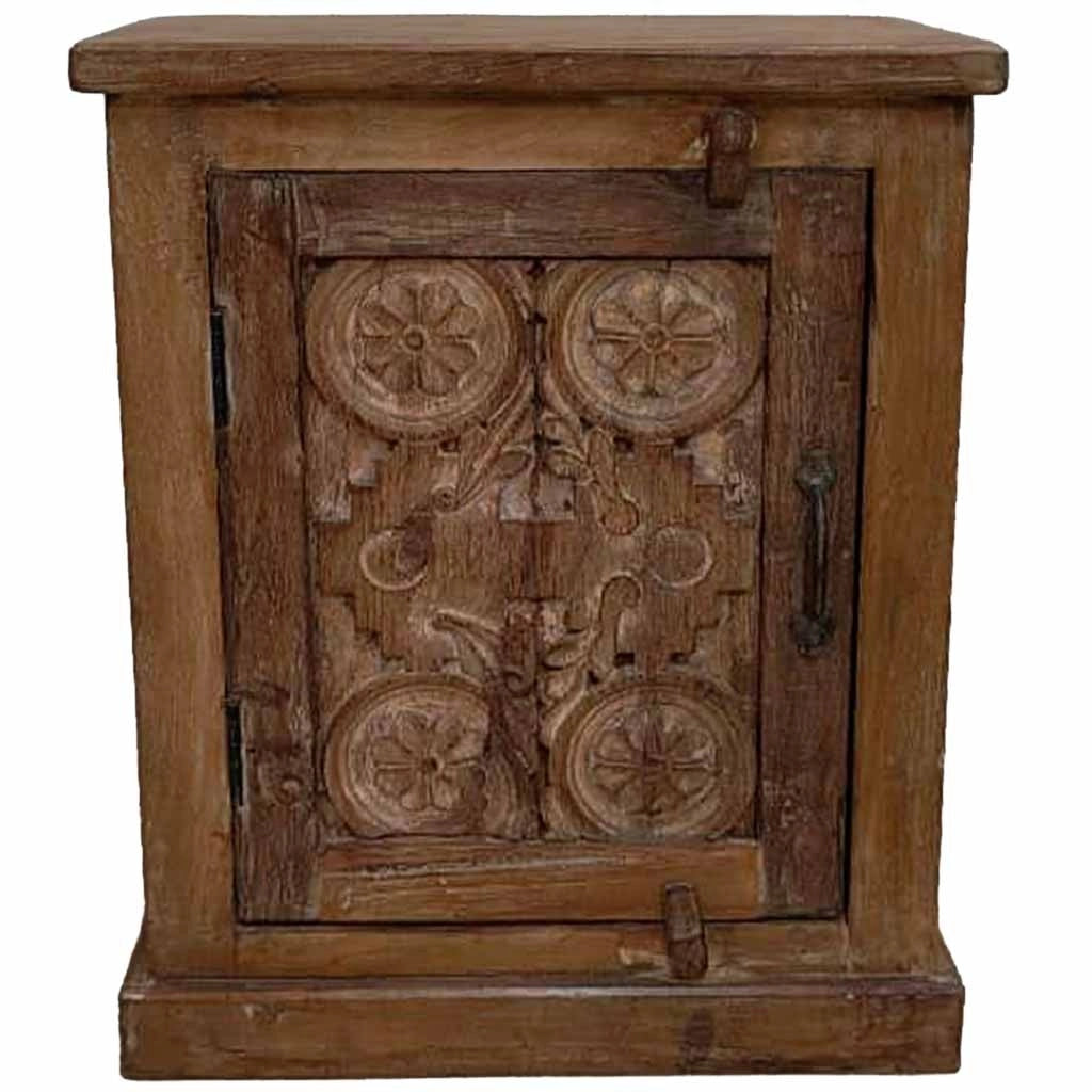 Comodino in legno fatto a mano49x28x62h cm
