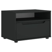 Mobile TV | Armadietto TV | Mobile Porta TV VISNES Nero 60x40x38 cm in Legno Multistrato