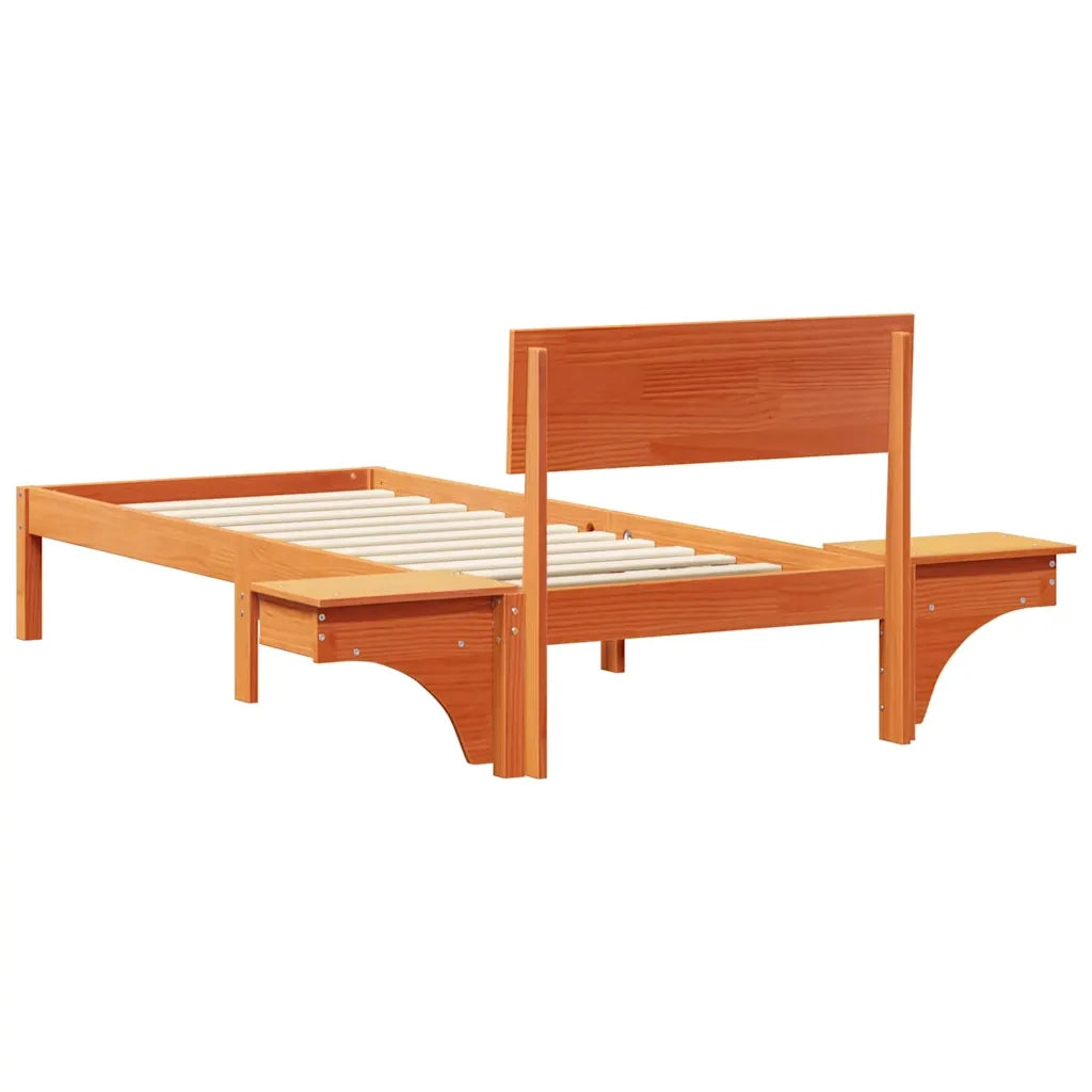 Struttura del letto Marrone cerato 75 x 190 cm Pino massello 873474