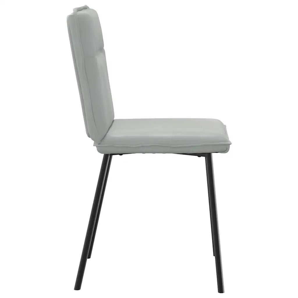 Sedie da Pranzo 6 pz Grigio Chiaro in Velluto 3315579