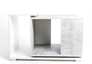 Diversa Cabinet Duo Grey White cm74x45x50h - supporto double face per High Terrarium