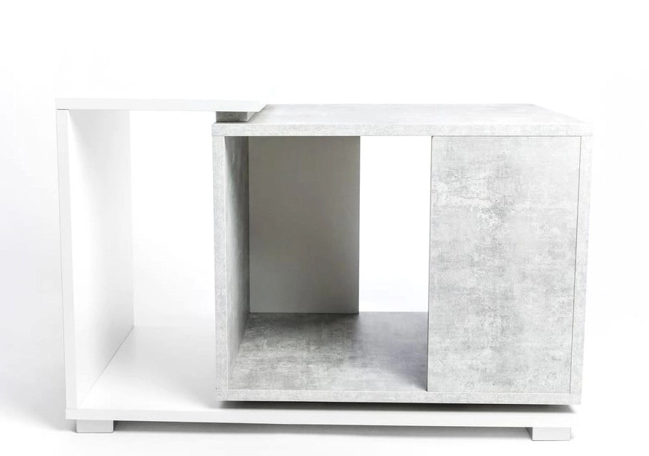 Diversa Cabinet Duo Grey White cm74x45x50h - supporto double face per High Terrarium