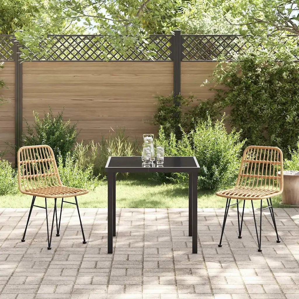 Set da Pranzo per Giardino 3 pcs Marrone 3379191