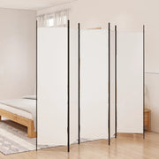 Divisorio Ambienti | Divider per stanze | Paravento a 5 Pannelli Bianco 250x200 cm Tessuto