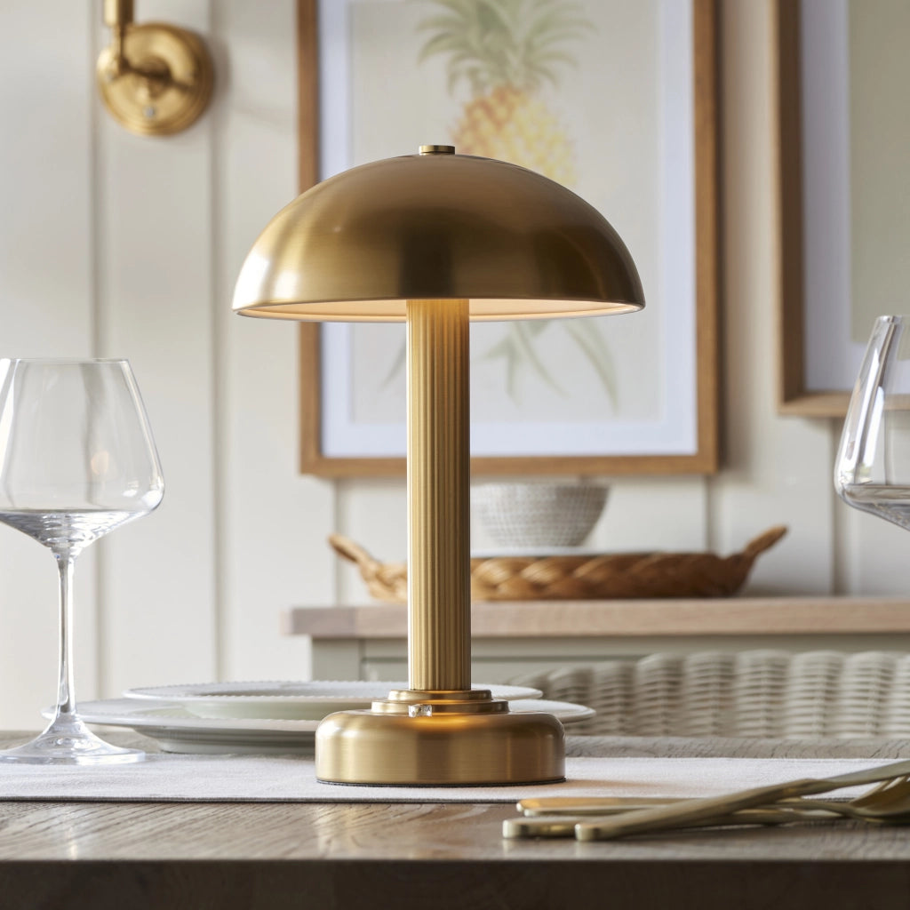 Lampada tavolo LED 2W cordless touch ottone Bridport Endon