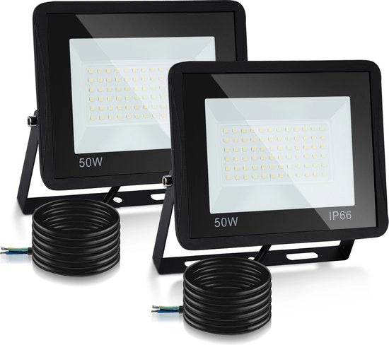 Floodlight a LED 2x50W Schienalampada LED Lampada da parete a LED Luminaria a LED a luce ampia per esterno e interno Luce calda bianca